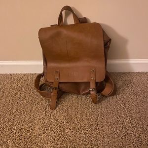 Leather back pack